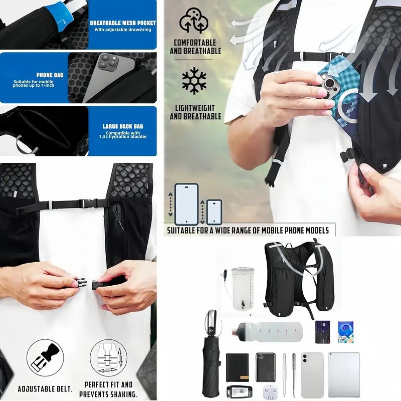 Gilet de course unisexe résist - Running Hydration Vest avis et prix